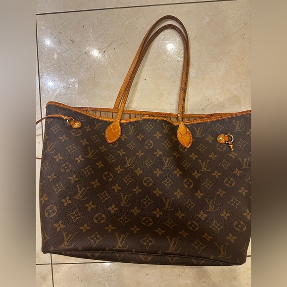 COPY - Louis Vuitton Neverfull MM monogram canvas tote shoulder bag - Picture 1 of 14